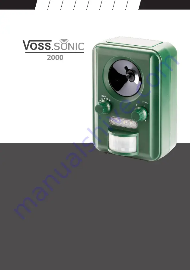 VOSS.SONIC 2000 Скачать руководство пользователя страница 1