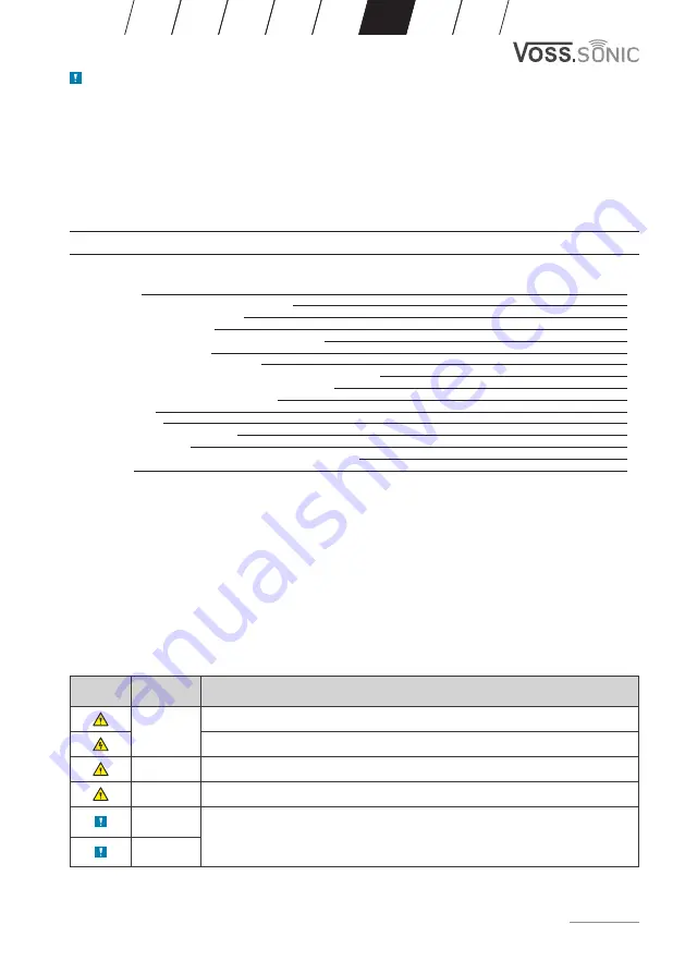 VOSS.SONIC 2000 Instruction Manual Download Page 33