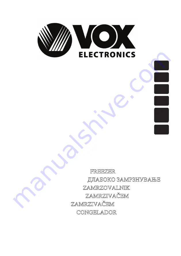 VOX electronics IVF 1450 Скачать руководство пользователя страница 1