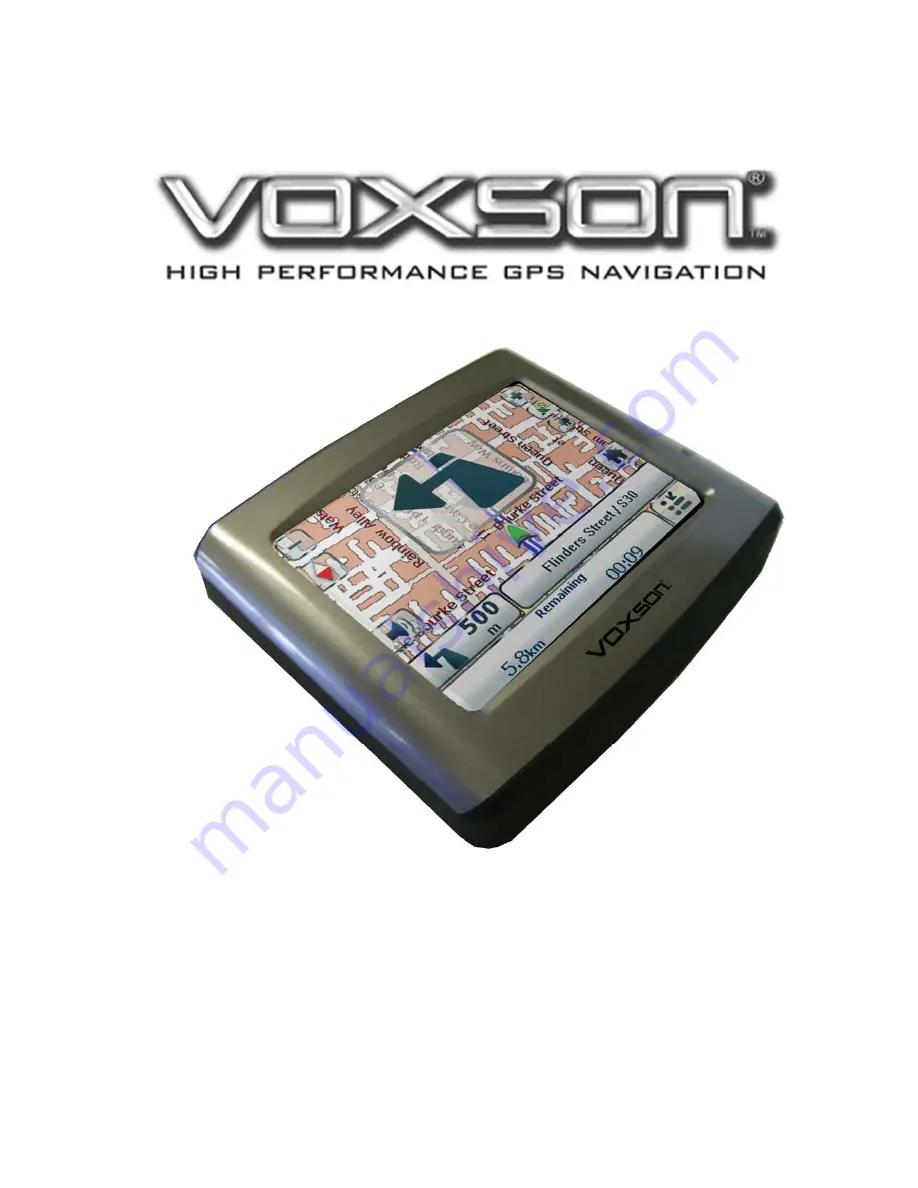 Voxson GPS350 User Manual Download Page 1