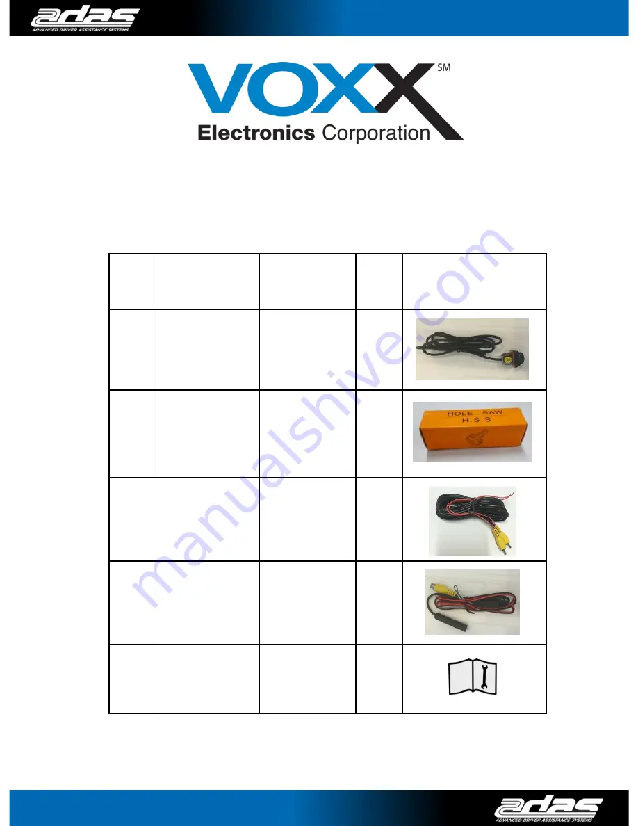 Voxx ACA501 Скачать руководство пользователя страница 1