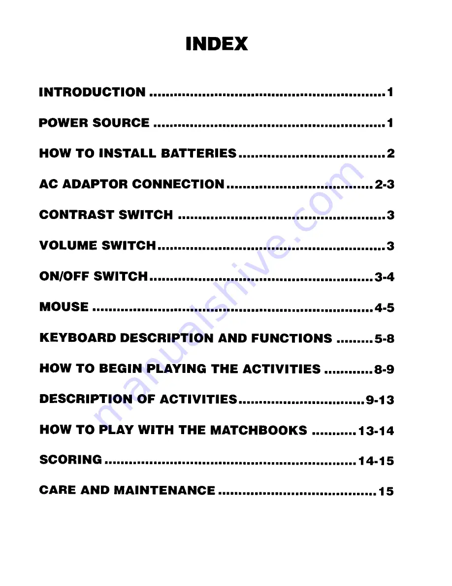 VTech Computer Pal User Manual Download Page 3