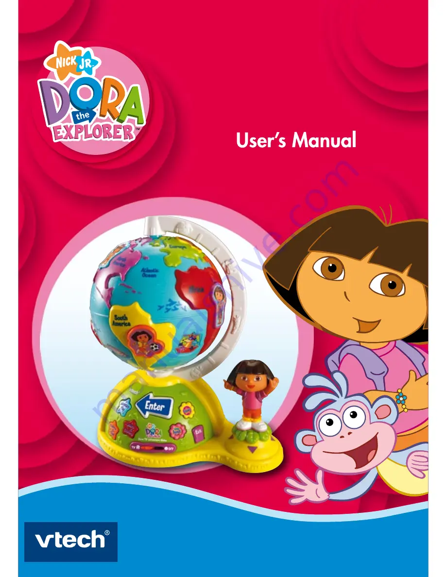 VTech Dora TV Adventure Globe Скачать руководство пользователя страница 1