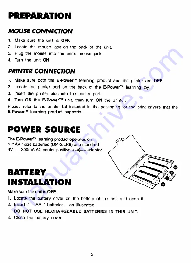 VTech E Power User Manual Download Page 5