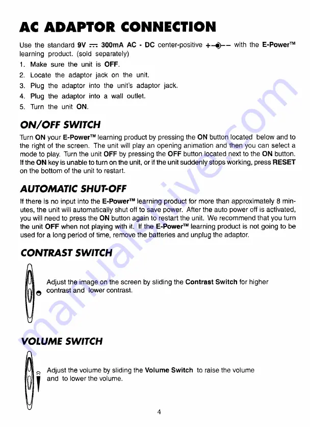 VTech E Power User Manual Download Page 7