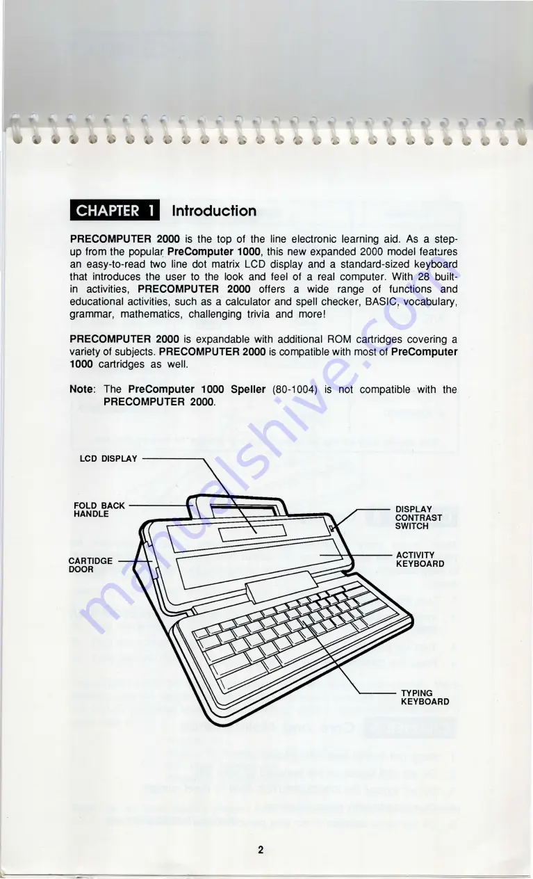 VTech PreComputer 2000 Manual Download Page 3