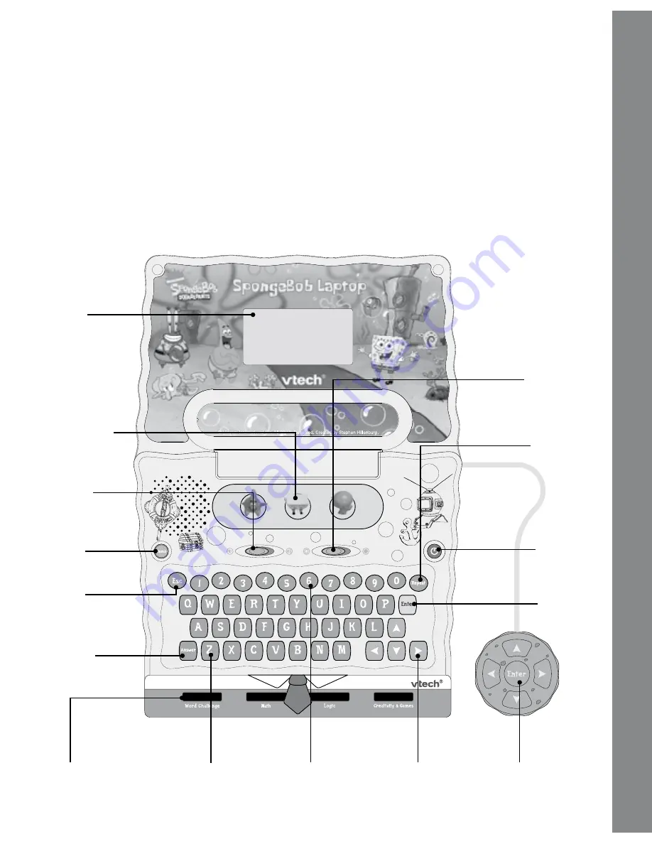 VTech SpongeBob Laptop User Manual Download Page 3