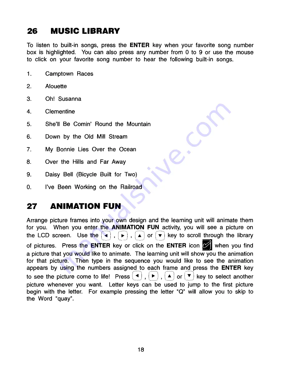 VTech Talking Whiz Kid Frontier User Manual Download Page 21