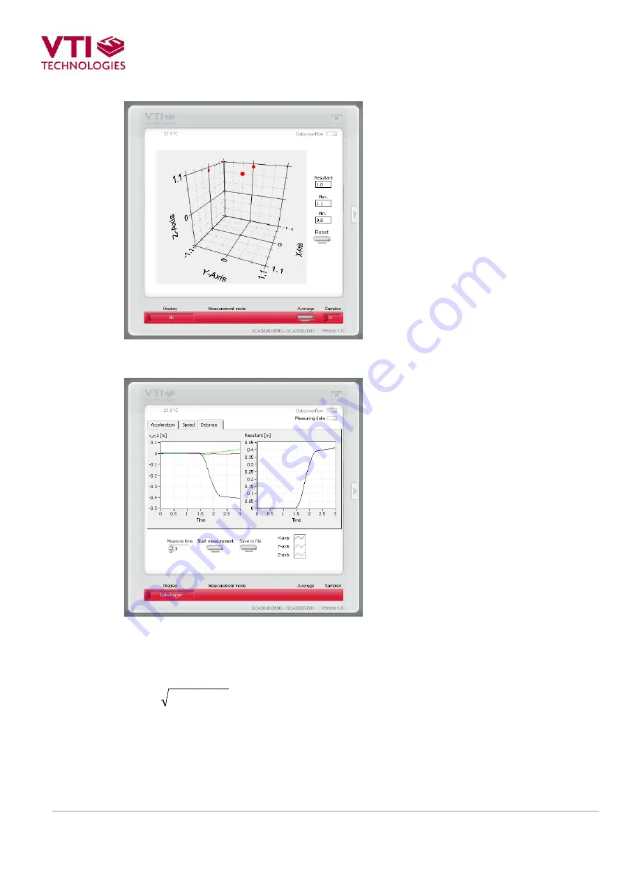 VTI SCA3000 DEMO KIT Скачать руководство пользователя страница 9