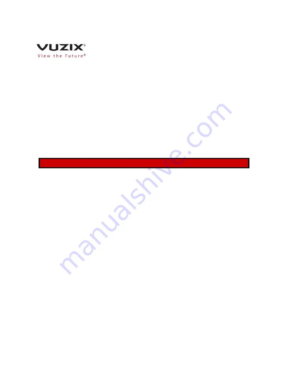 Vuzix M300 User Manual Download Page 1