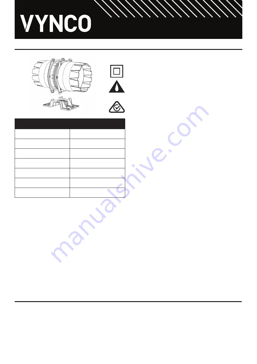 Vynco VAF16 Installation Instructions Download Page 1