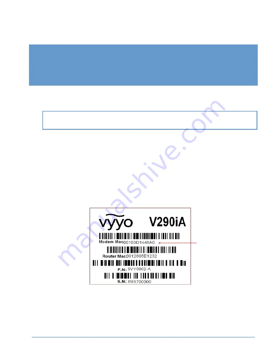 Vyyo Inc. V290iA User Manual Download Page 23