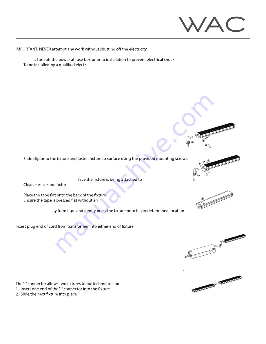 WAC Straight Edge LS-LED08 Скачать руководство пользователя страница 1