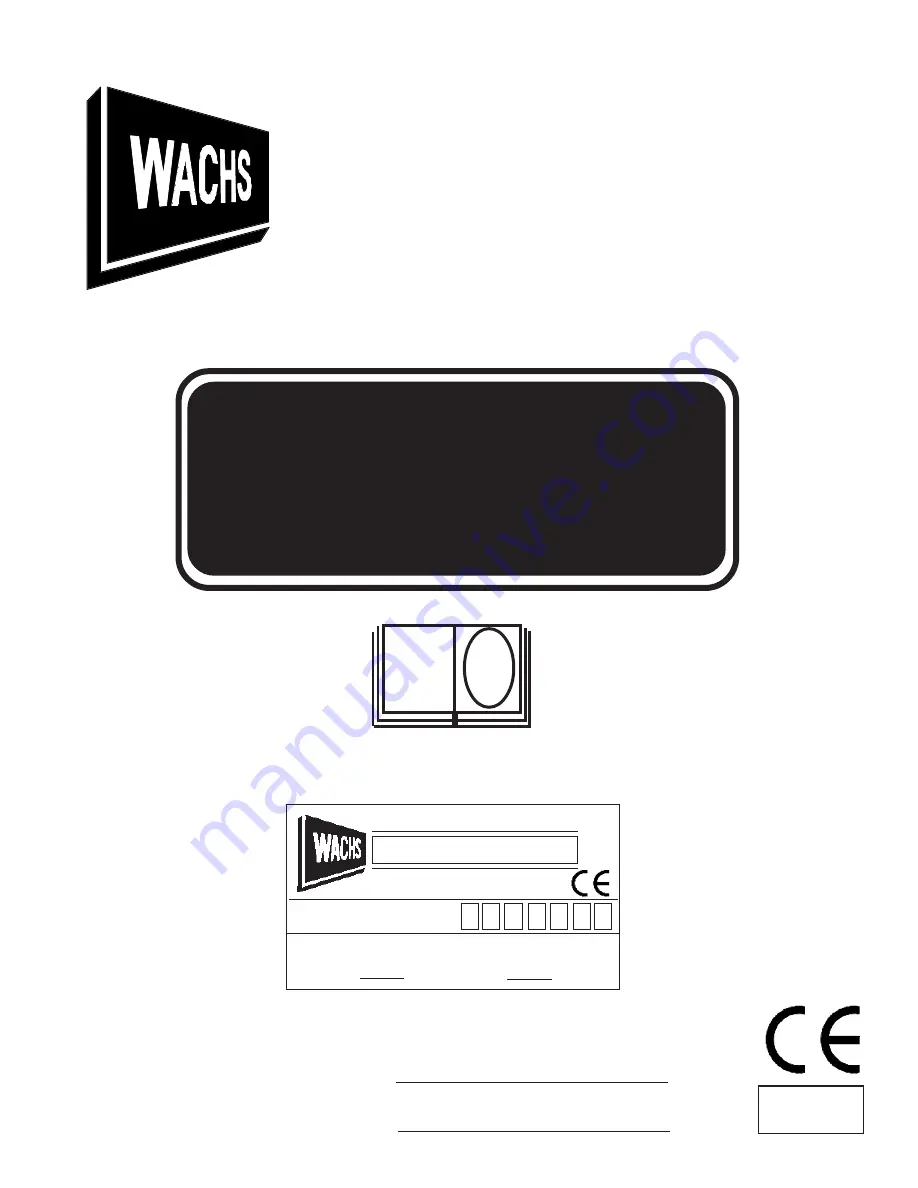 Wachs TC 4.5 Manual Download Page 1