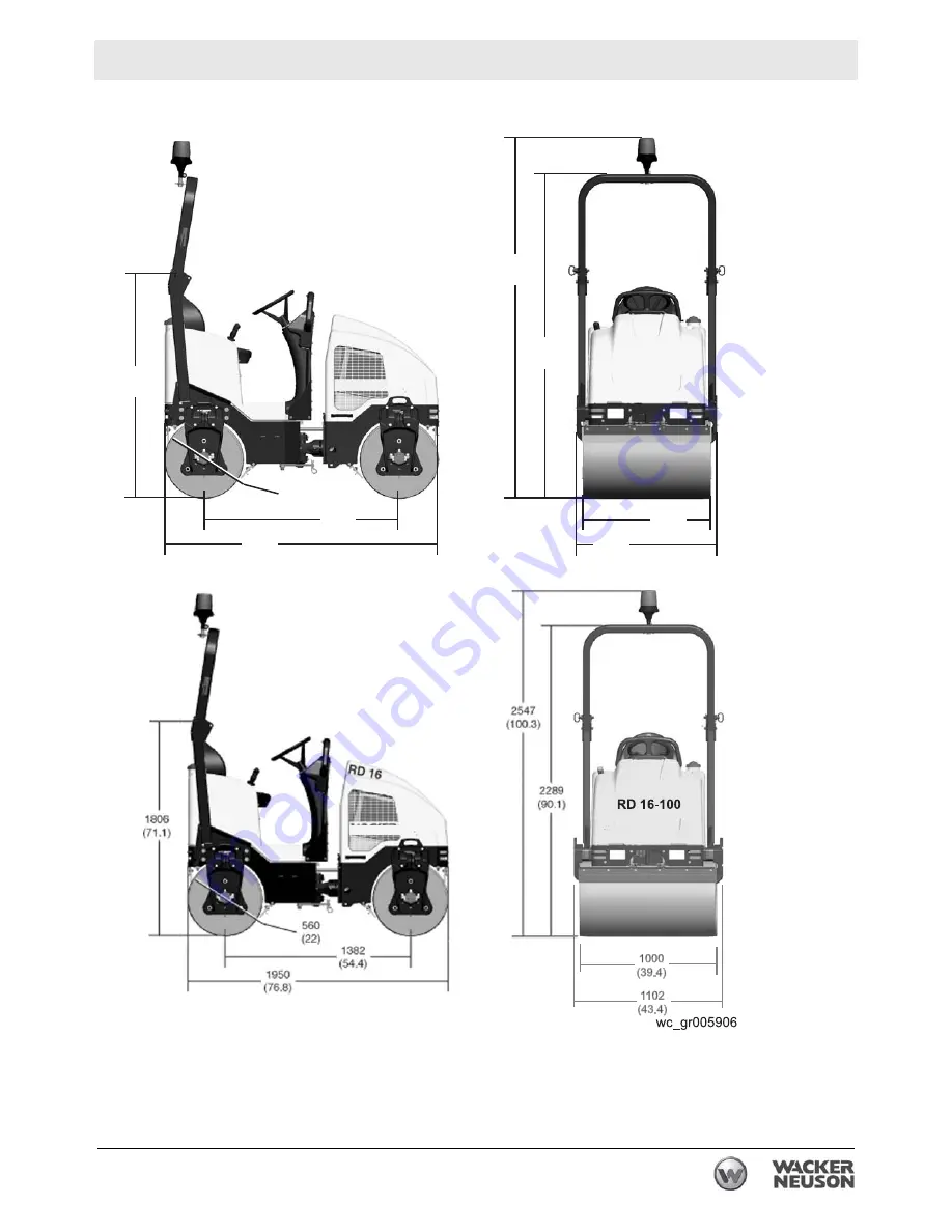 Wacker Neuson RD 16 Operator'S Manual Download Page 101