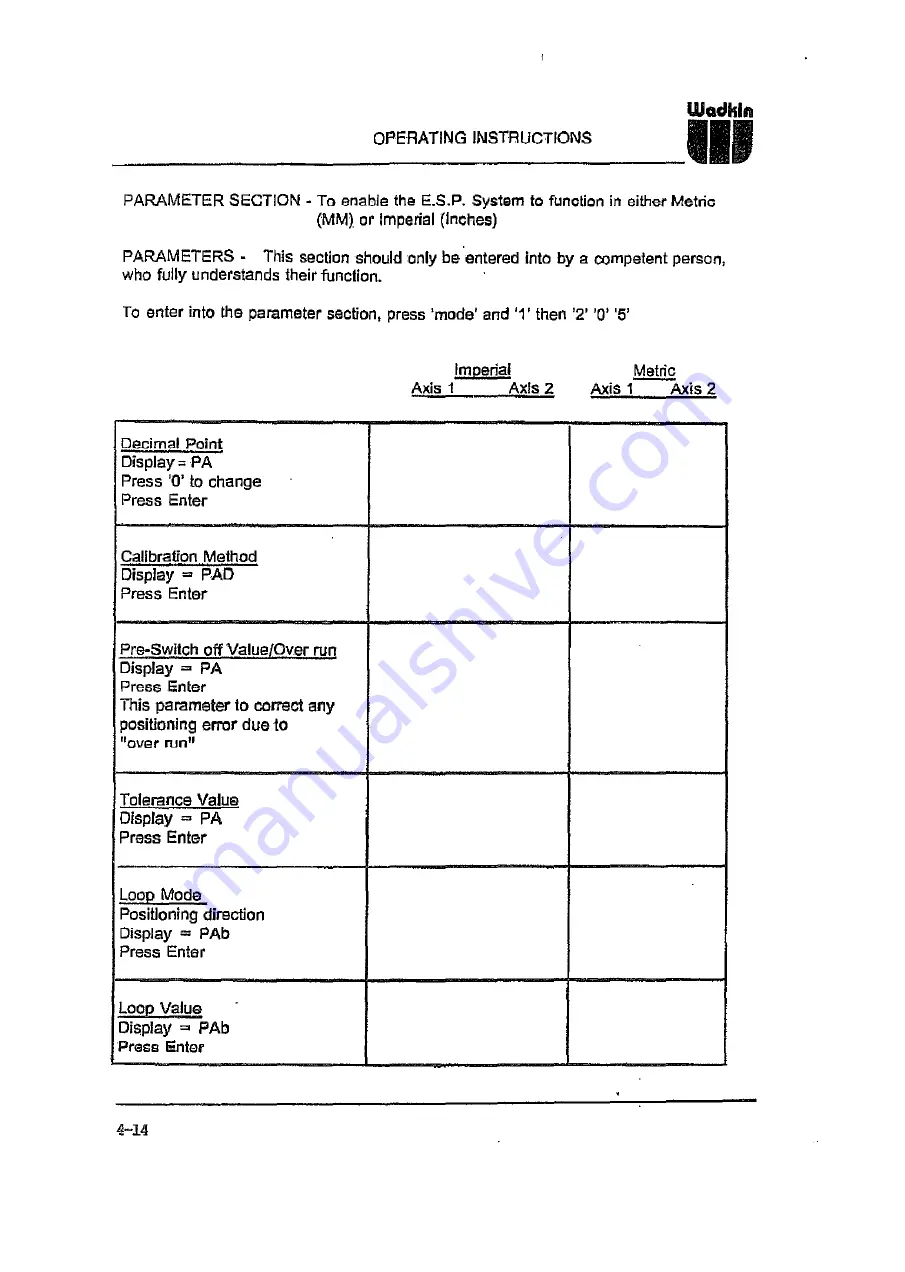 Wadkin 6150 Instruction Manual Download Page 39