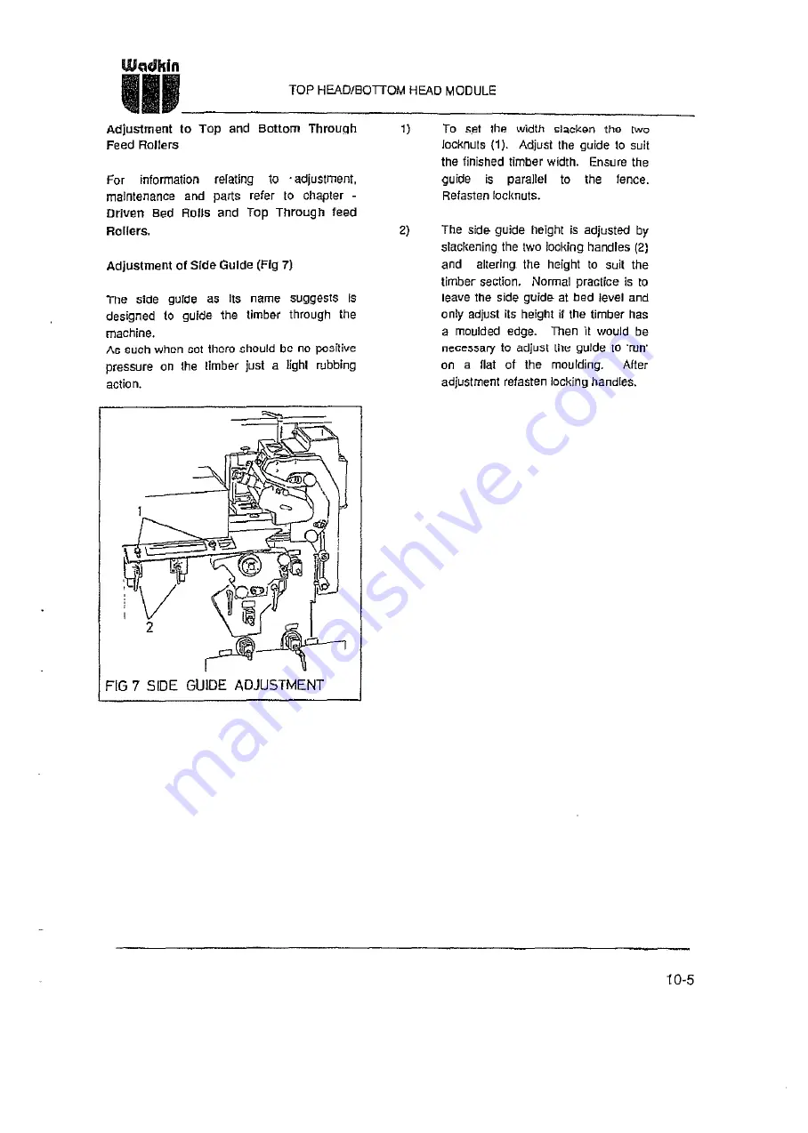 Wadkin 6150 Instruction Manual Download Page 158