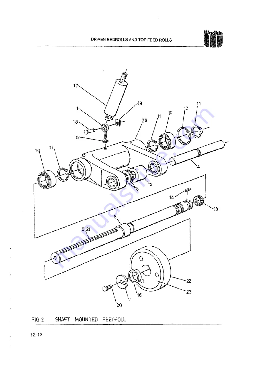 Wadkin 6150 Instruction Manual Download Page 223