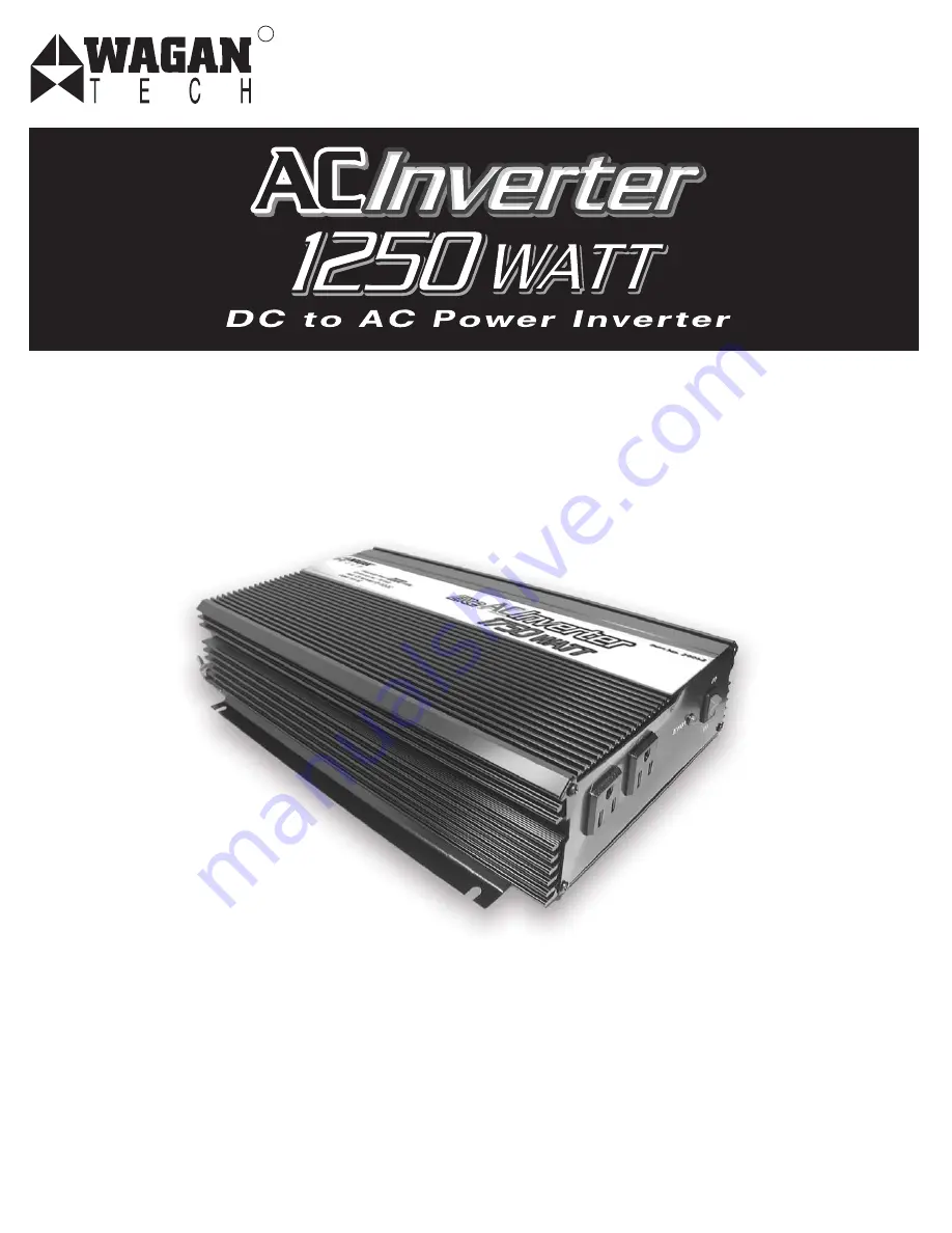 Wagan ower Inverter Скачать руководство пользователя страница 1