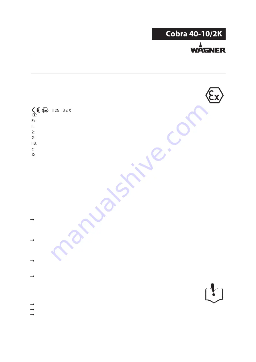 WAGNER Cobra 40-10/2K Скачать руководство пользователя страница 11