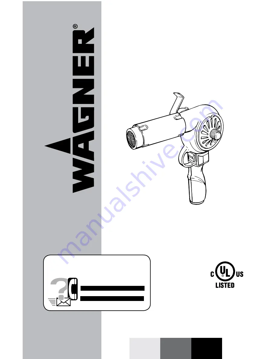 WAGNER HT775 Owner'S Manual Download Page 1