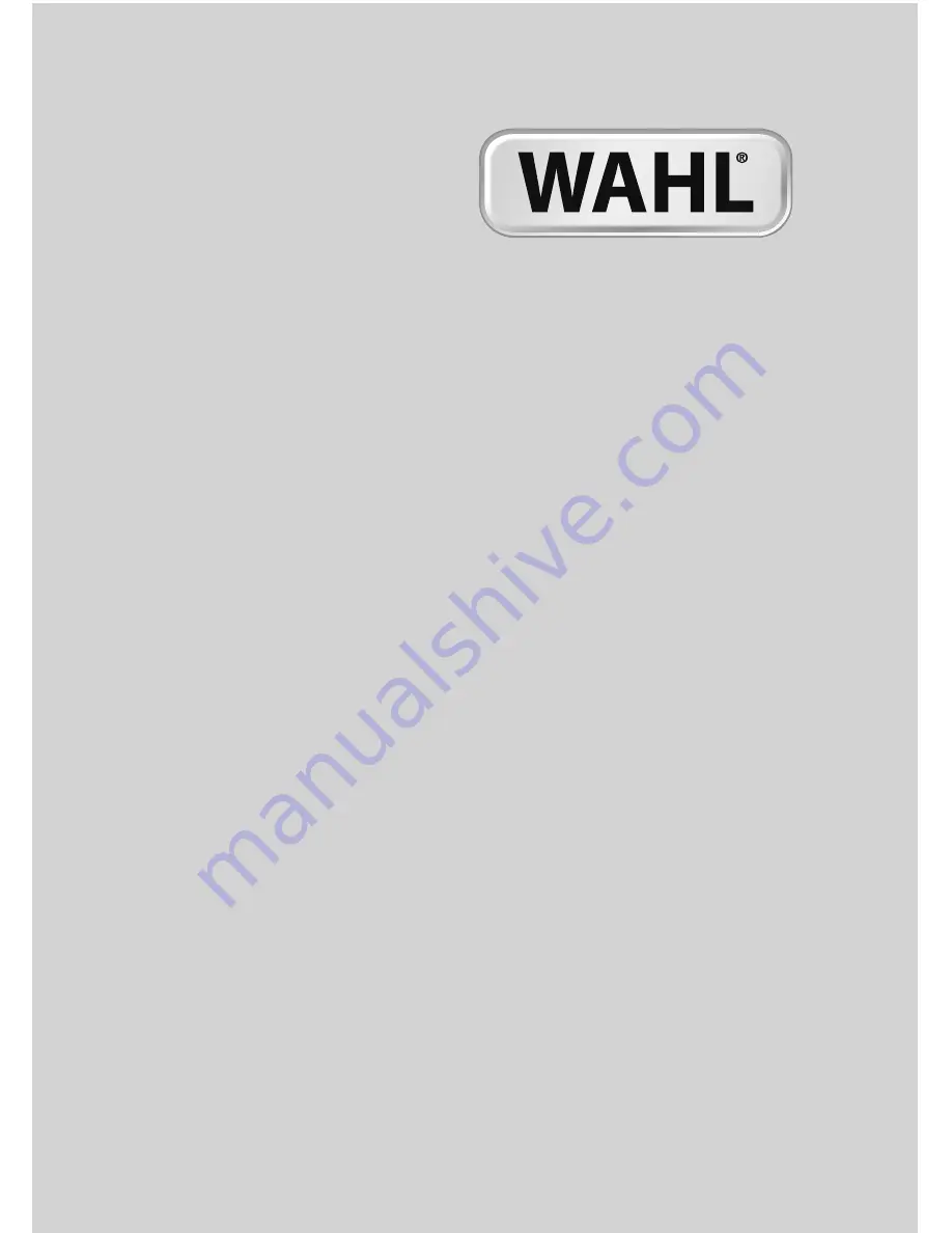 Wahl Z100 Instructions Manual Download Page 1