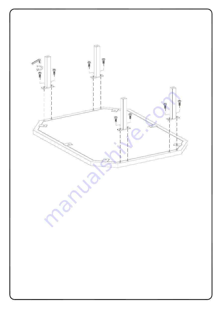 Walker Edison AF44DORCT Assembly Instructions Manual Download Page 5