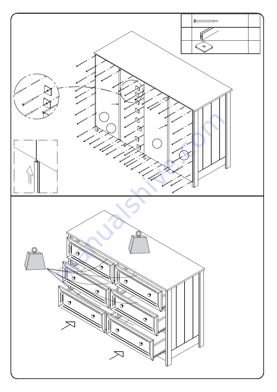 Walker Edison BR6OKLD Assembly Instructions Manual Download Page 9