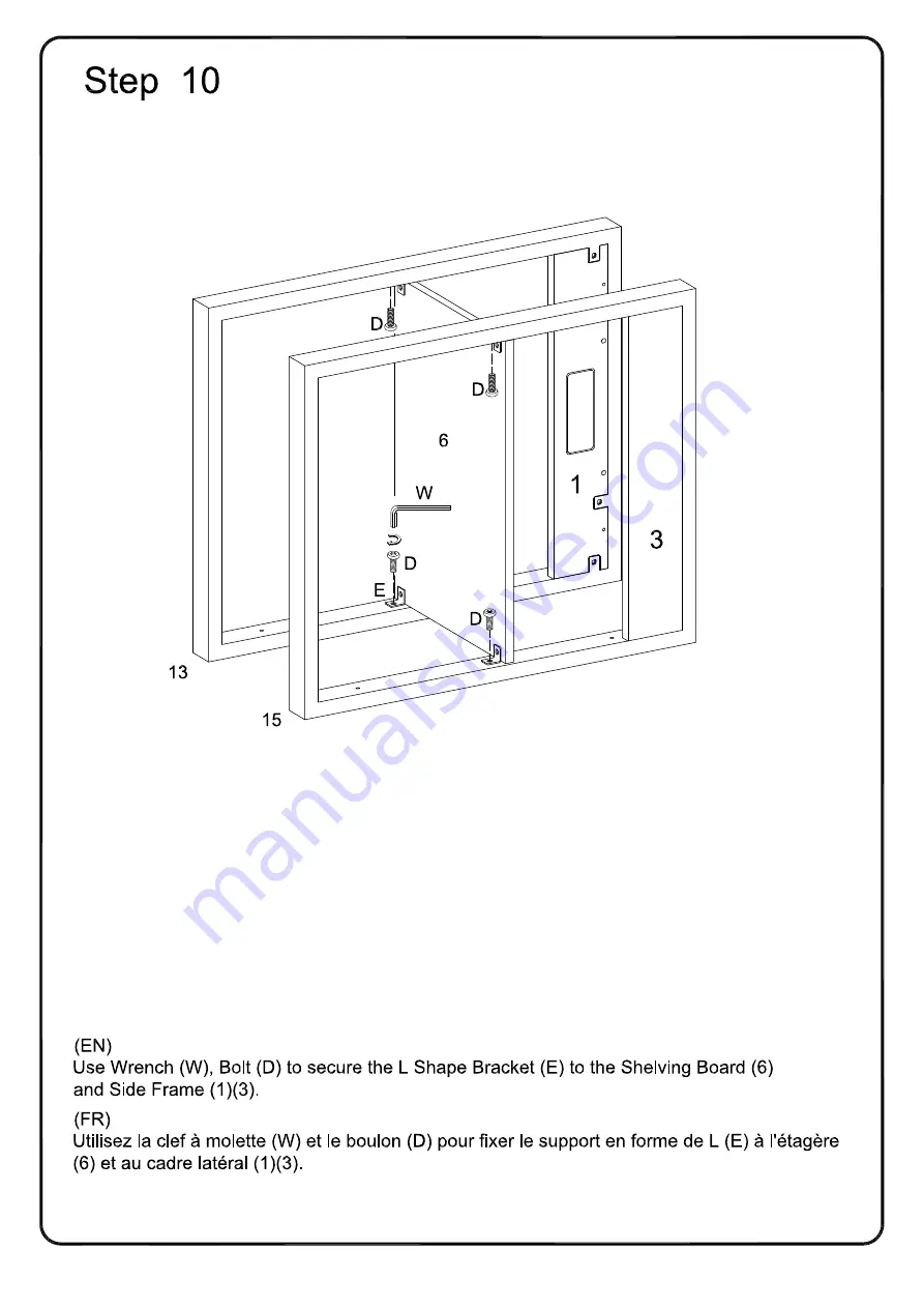 Walker Edison D48UBC30 Assembly Instructions Manual Download Page 16