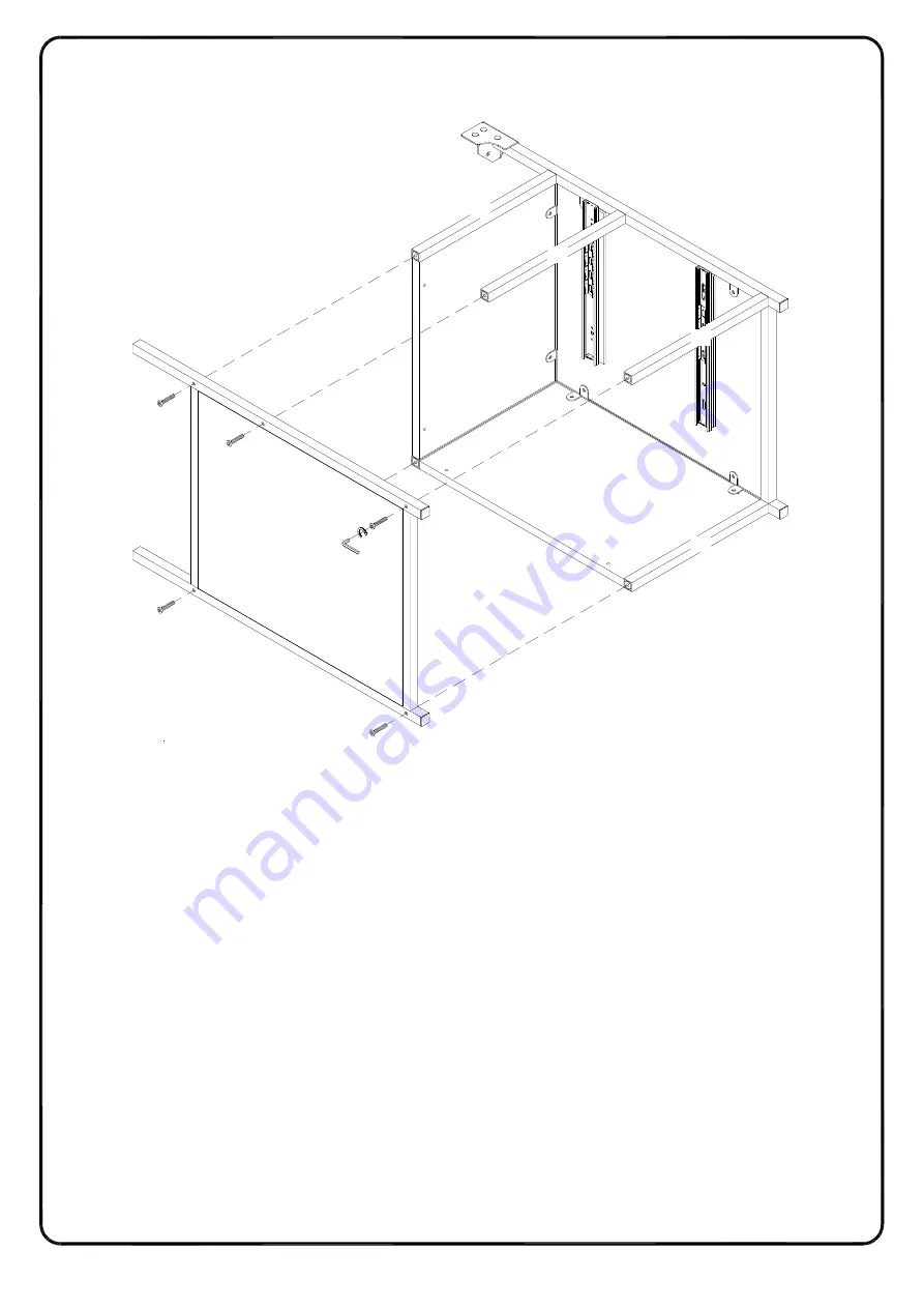 Walker Edison DAI2DRL Assembly Instructions Manual Download Page 15