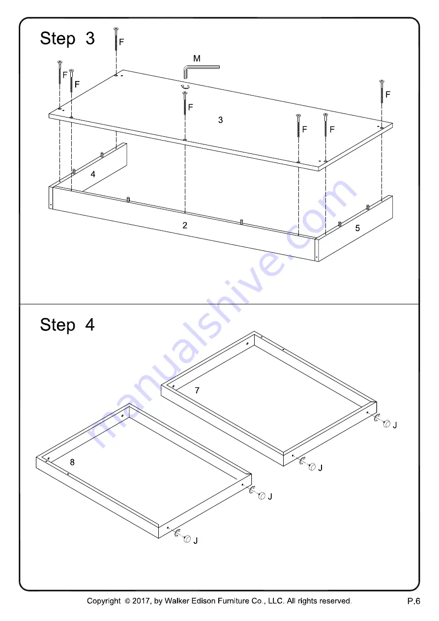 Walker Edison DM42CHMG Скачать руководство пользователя страница 6