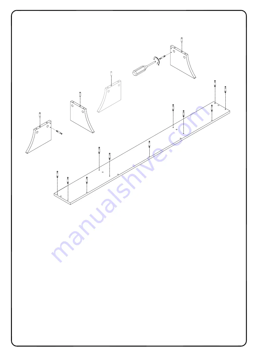 Walker Edison DW58GAV Assembly Instructions Manual Download Page 7