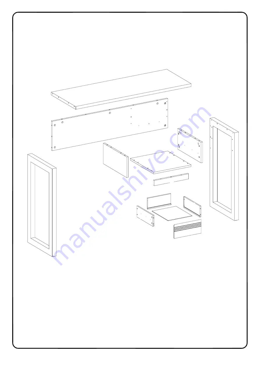 Walker Edison DWASH1D Assembly Instructions Manual Download Page 3