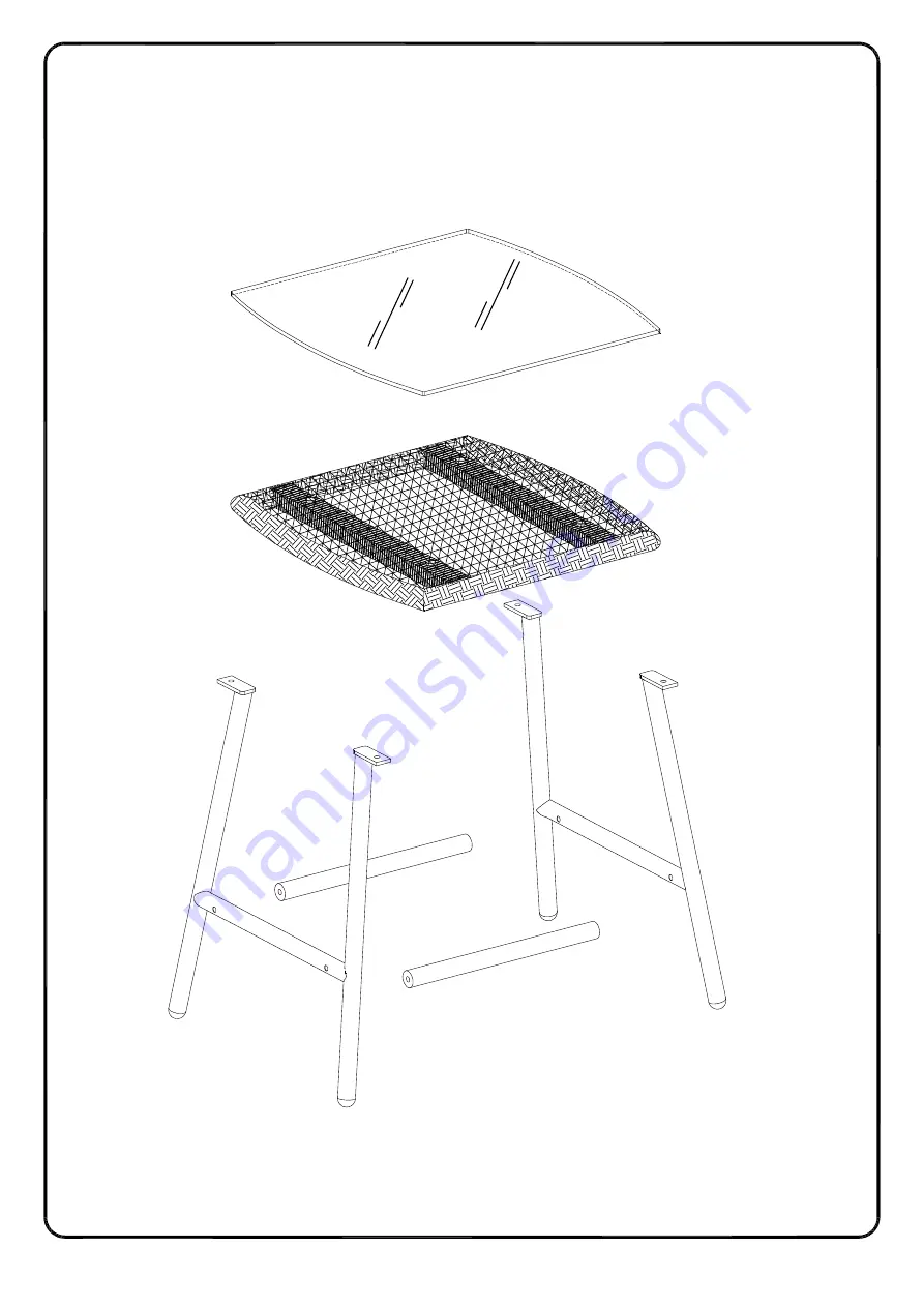 Walker Edison ORRSSTNL Assembly Instructions Manual Download Page 3