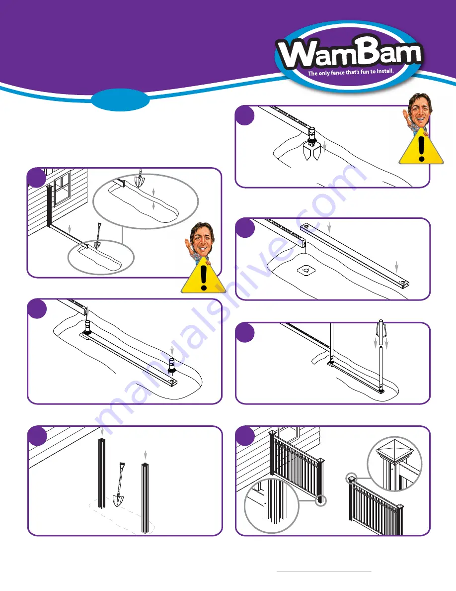 WamBam Nervous Nelly Vinyl Gate Manual Download Page 6