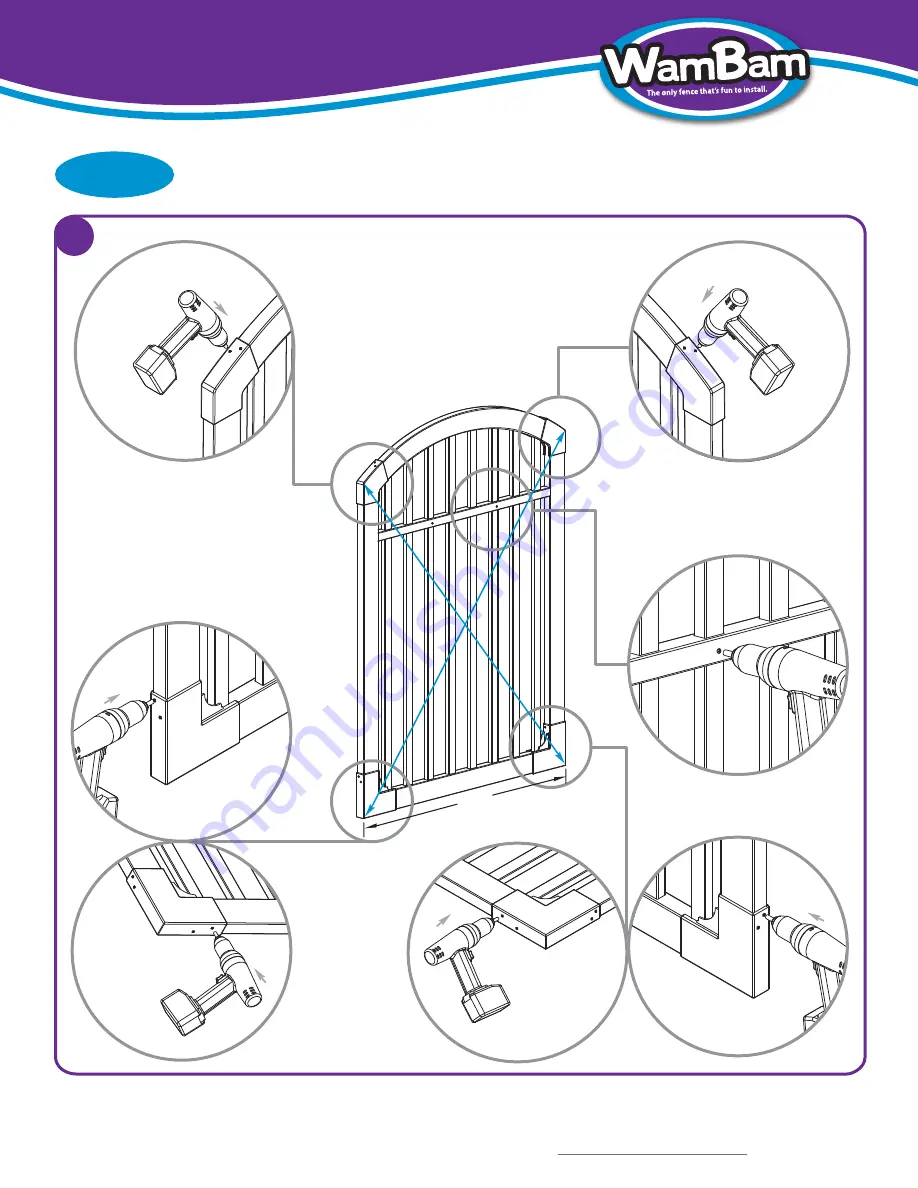 WamBam Nervous Nelly Vinyl Gate Manual Download Page 9