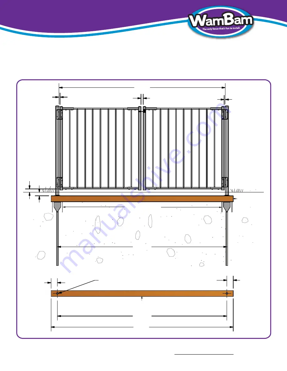 WamBam Slim Jim Aluminum Gate Скачать руководство пользователя страница 3