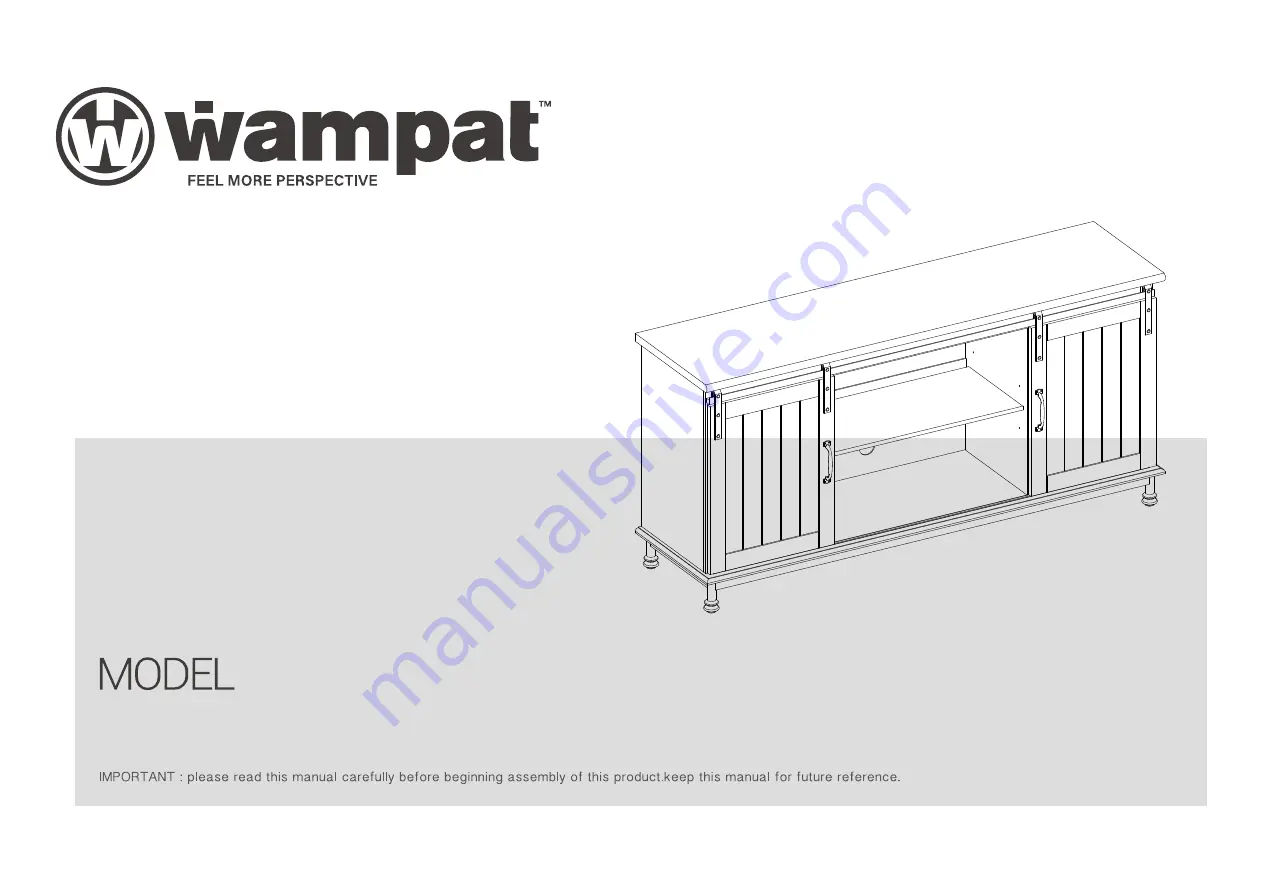 Wampat B-SCT1501W Assembly Instructions Manual Download Page 1