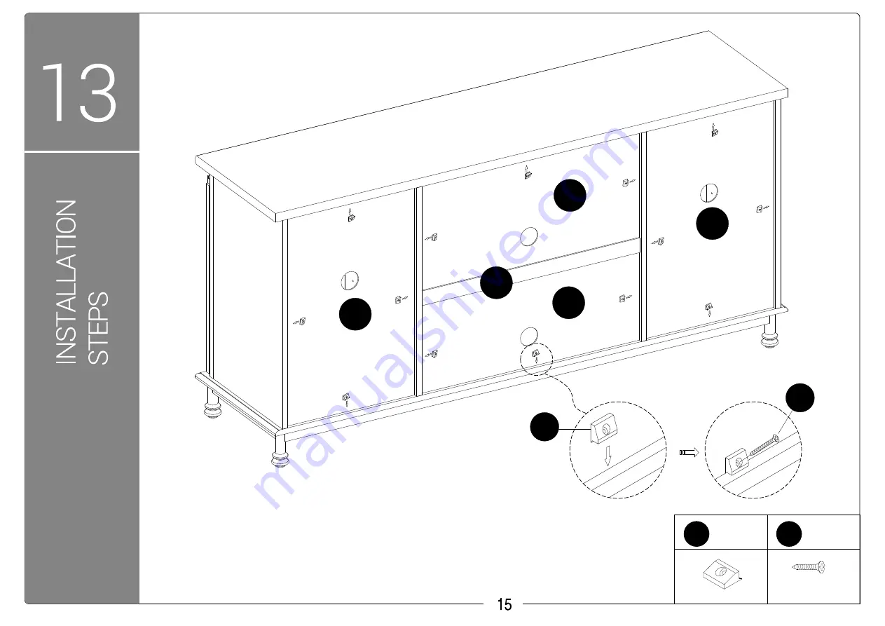 Wampat B-SCT1501W Assembly Instructions Manual Download Page 17