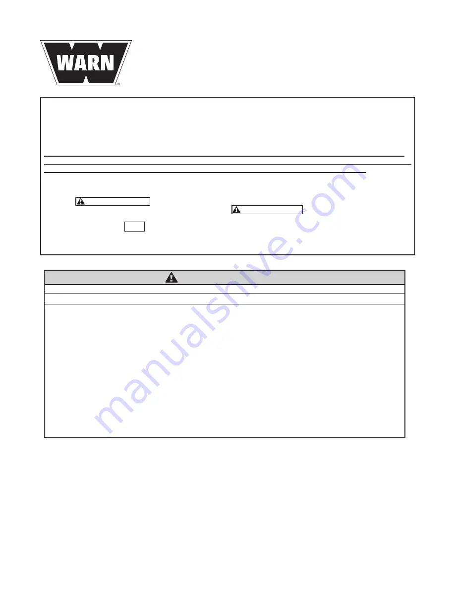 Warn ProVantage 79958 Installation Instructions Manual Download Page 5