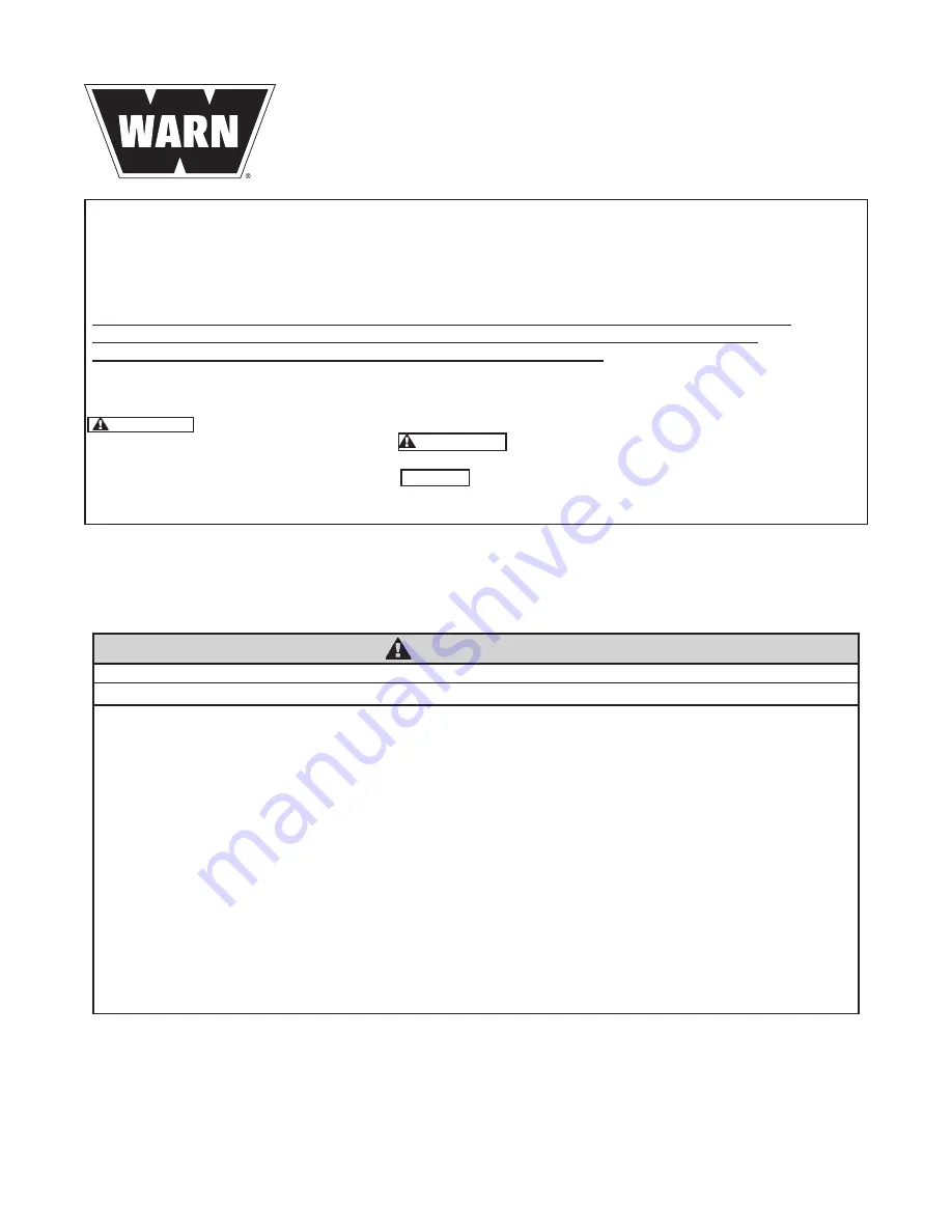 Warn ProVantage 79958 Installation Instructions Manual Download Page 13