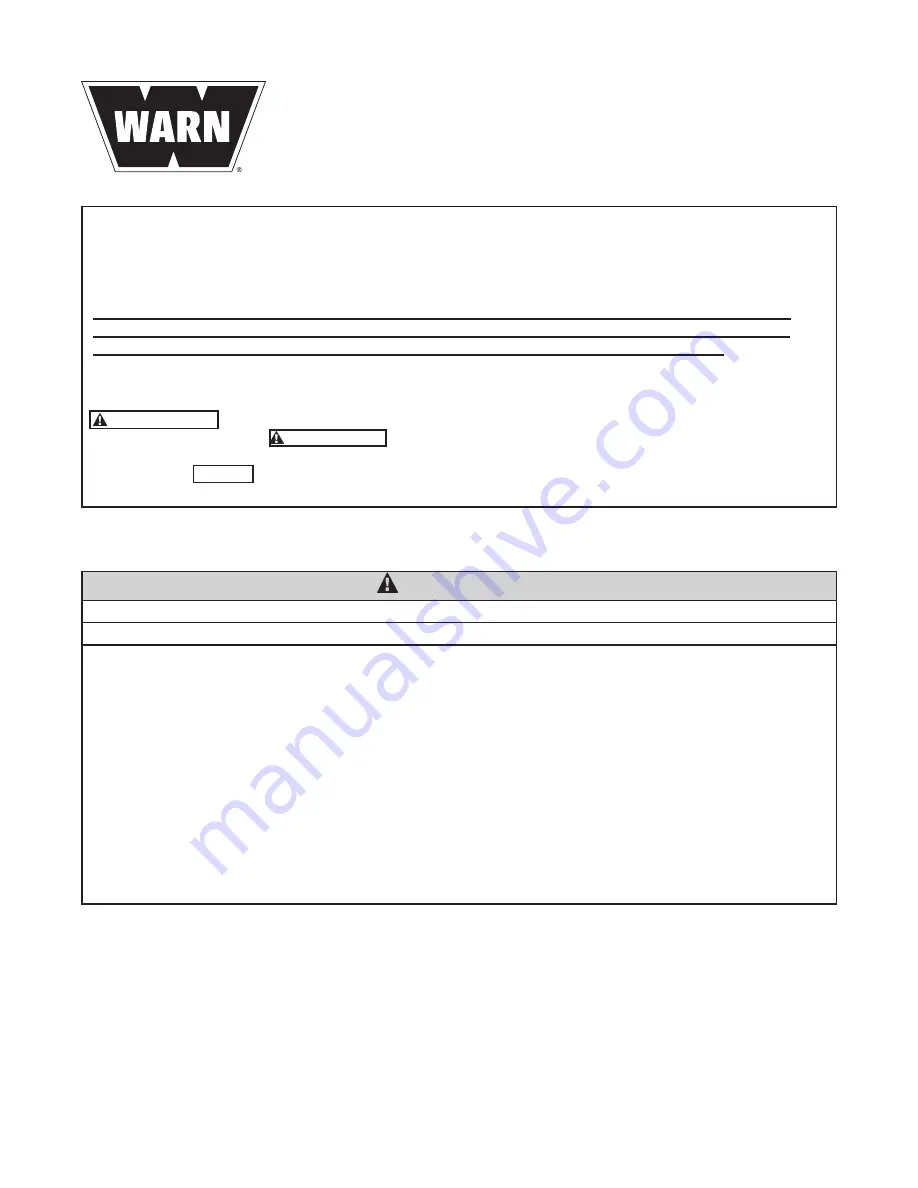 Warn ProVantage 79958 Installation Instructions Manual Download Page 21