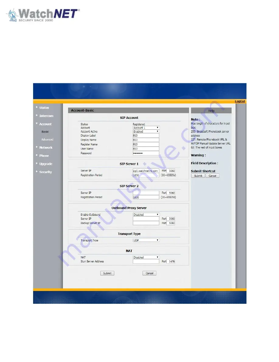 WatchNet AVC-DS1 Manual Download Page 16