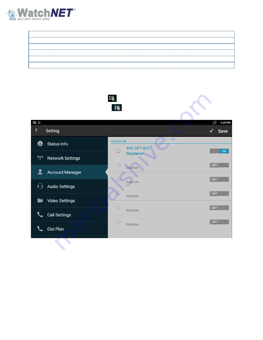 WatchNet AVCDP7 Manual Download Page 22