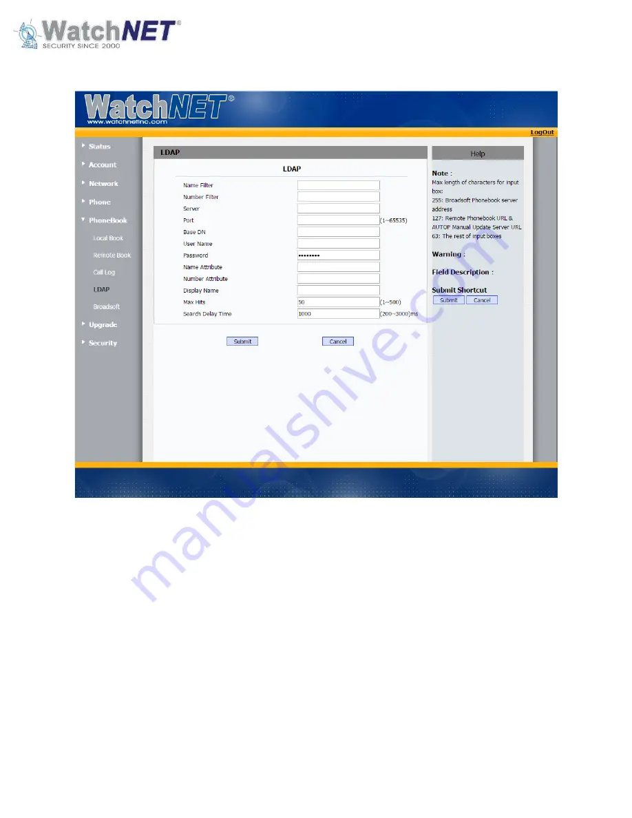 WatchNet AVCDP7 Manual Download Page 75