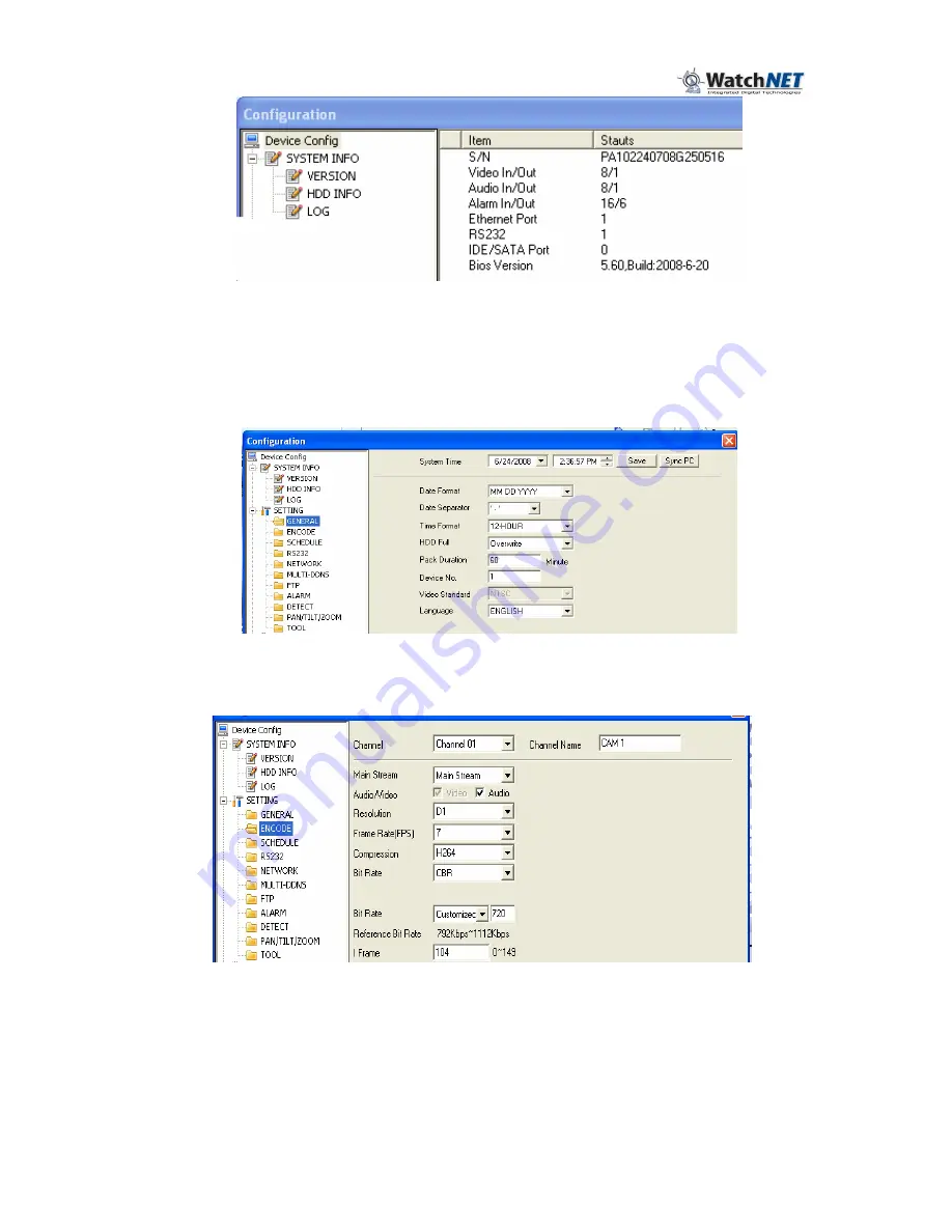 WatchNet EL12004RT Скачать руководство пользователя страница 73