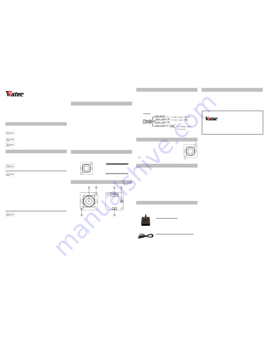 Watec WAT-1100MBD Operation Manual Download Page 1