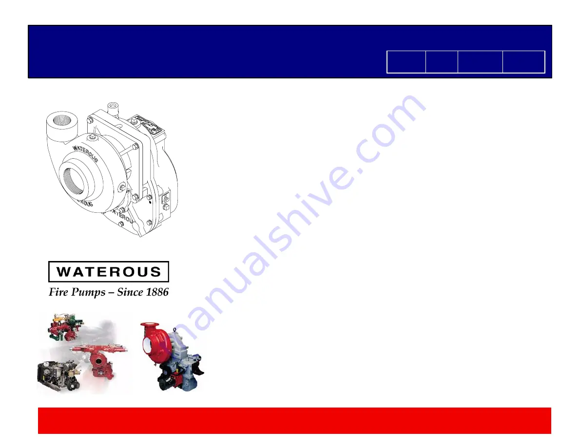 Waterous CP-1 Series Overhaul Instructions Download Page 1