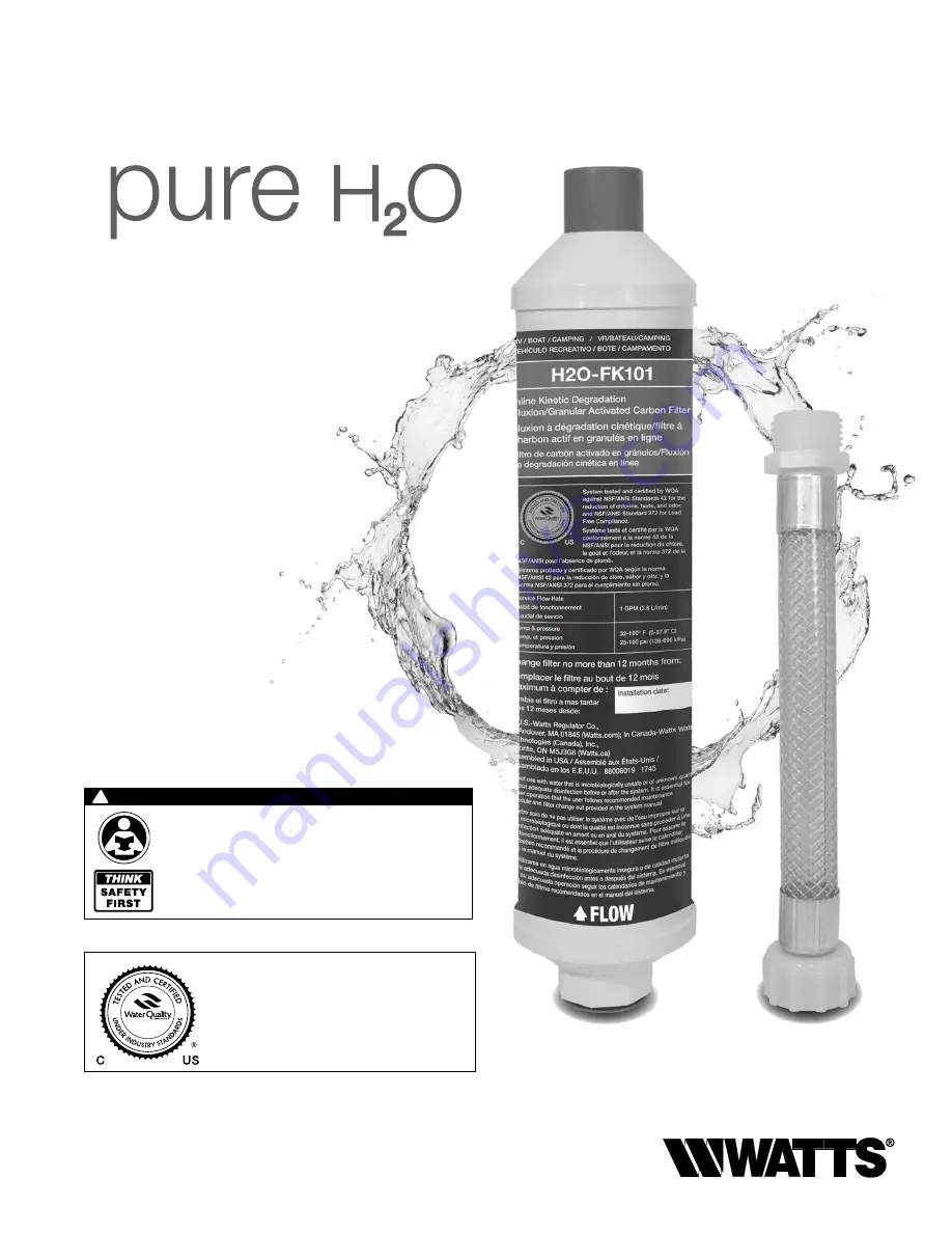 Watts 88005226 Скачать руководство пользователя страница 1