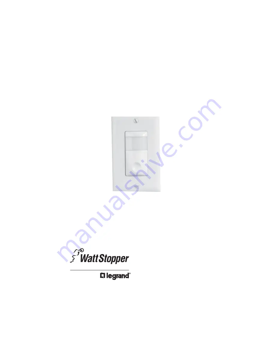 wattstopper InteliSwitch AS-100 Installation Instruction Download Page 1